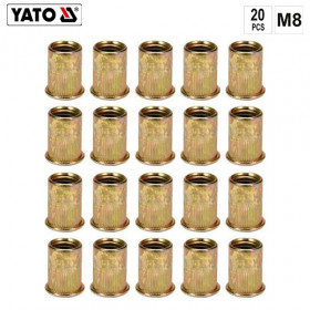 YATO YT-36474 ΠΡΙΤΣΙΝΙΑ ΣΠΕΙΡΩΜΑΤΟΣ Μ8 ΣΕΤ 20 ΤΜΧ