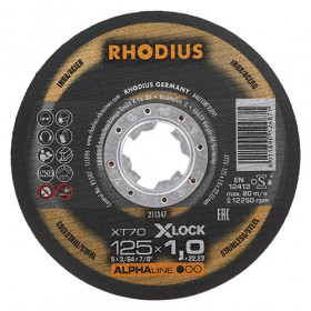 RHODIUS XT70 ΔΙΣΚΟΣ ΚΟΠΗΣ ΙΝΟΧ 125x1,0mm XLock