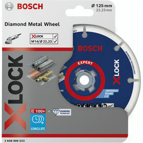 BOSCH EXPERT ΔΙΣΚΟΣ ΚΟΠΗΣ ΜΕΤΑΛΛΟΥ X-LOCK DIAMOND METAL WHEEL 125MM